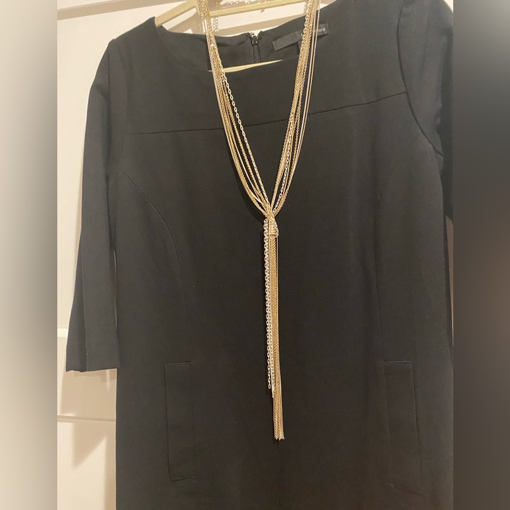 Gold and silver long necklace